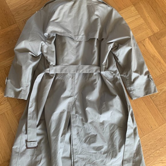 Dior Monsieur vintage cotton wool tan khaki oversized trench coat L FR 44 - Picture 6 of 10